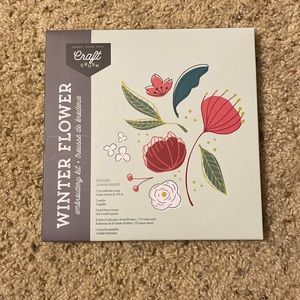 Winter Flower Embroidery Kit
